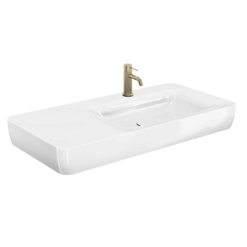 Micheli 1000mm White Wall Hung Basin | Easy Bathrooms