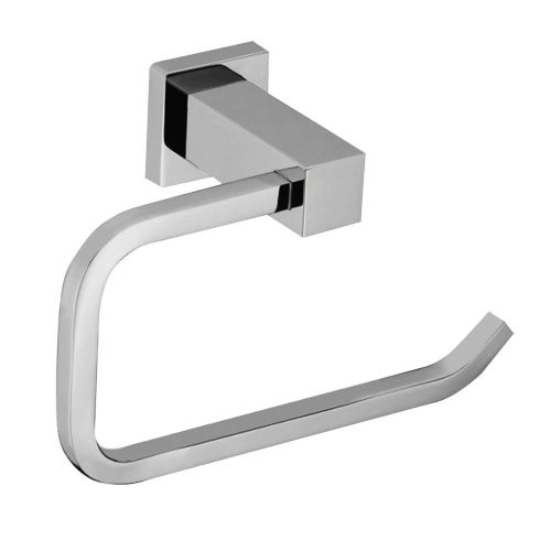 Hayes Valley Wall Mounted Spare Toilet Paper Roll Holder, Polished Chrome