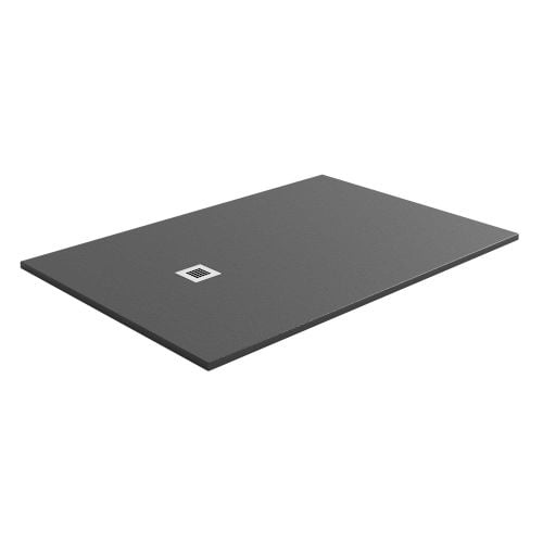 Peoria Slate Effect Shower Tray Anthracite - 1400 x 900| Easy Bathrooms ...