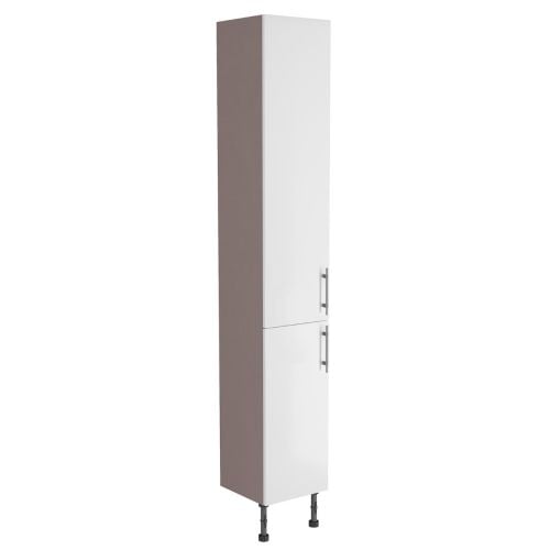 Surrey White Gloss Tall Storage Unit | Fitted Furniture