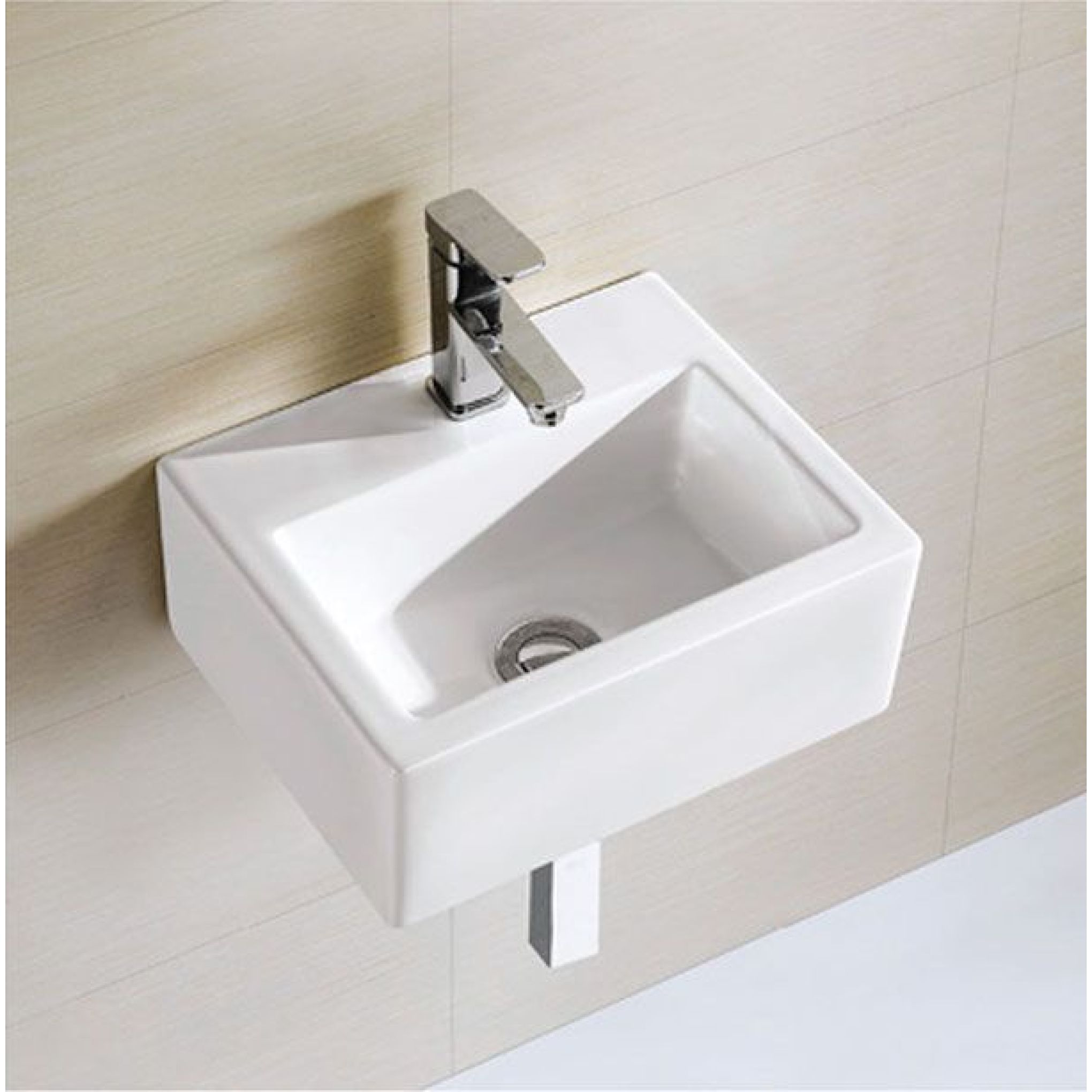 Blade Square Cloakroom Basin | Square Basin - Easy Bathrooms