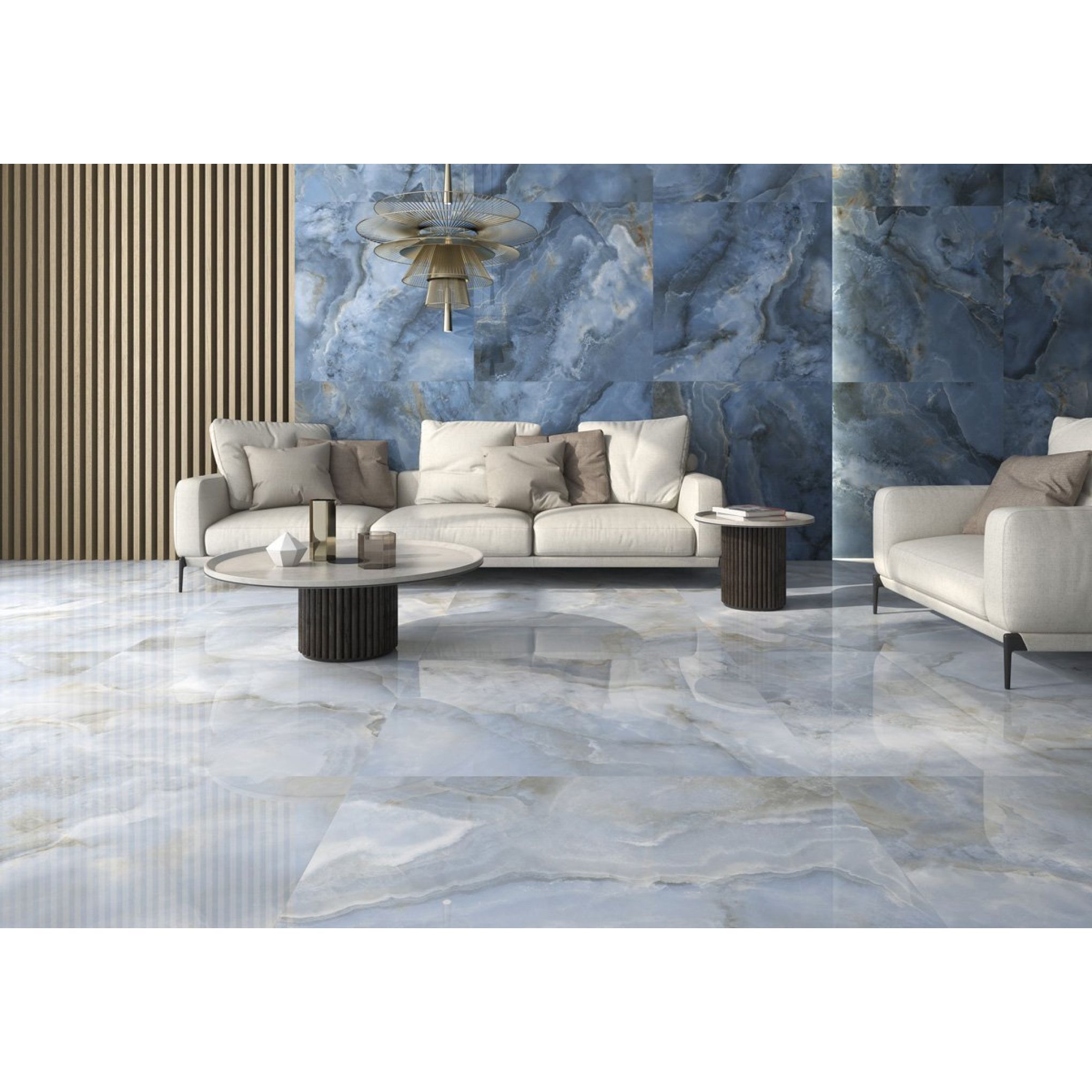 Osaka Blue Super Polished Tile | Onyx Tiles